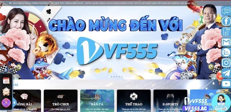 Giới thiệu về trang web vf555 com